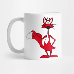 smiling red fox Mug